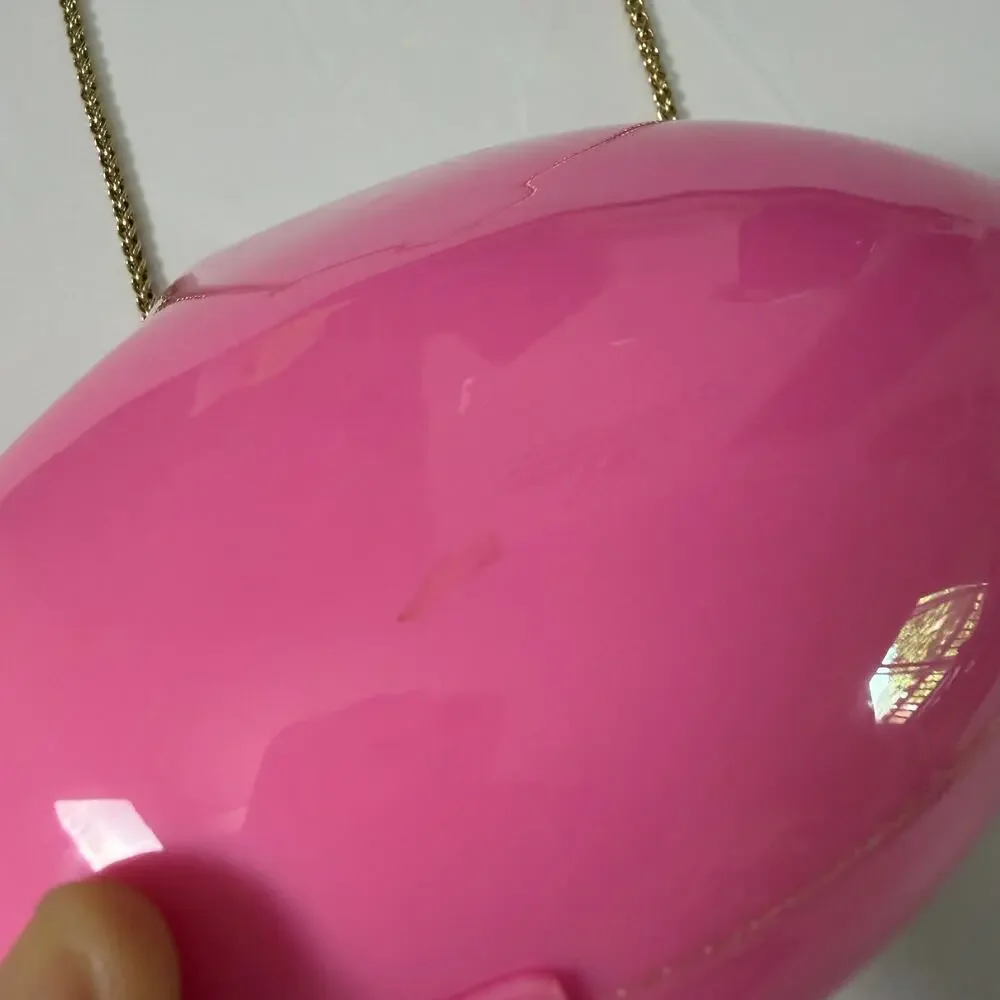 Bubblegum Pink Heart Crossbody Bubble Bag / Purse